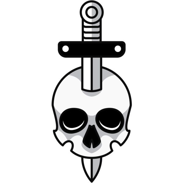 Elements Skull logo template 07 Miniaturansicht